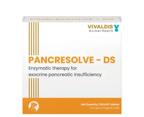 Vivaldis Pancresolve DS Tablets for Dogs and Cats - PetMedicine.co