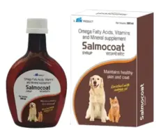 Ttk Salmocoat Syrup skin and coat supplement for dogs and cats PetMedicine.co