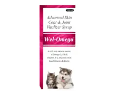 Welkine Wel Omega Syrup for Dogs and Cats 200ml PetMedicine.co
