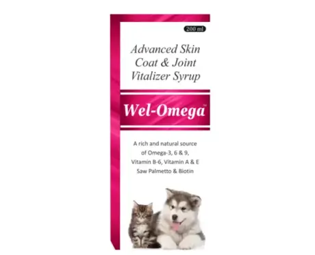 Welkine Wel Omega Syrup for Dogs and Cats 200ml PetMedicine.co