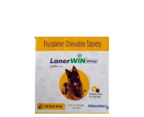 Alembic Lanerwin 1000 MG fluralaner tablet for dogs PetMedicine.co