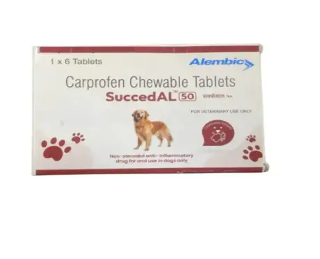 Alembic SuccedAL 50 MG (Carprofen) Tablets for Dogs, 6 Tablets atPetmedicine.co