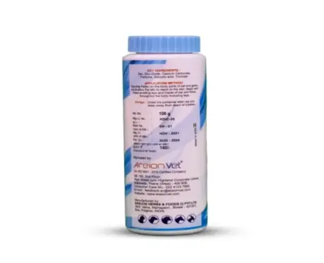 Areion Vet PetalC grooming talc for pets 100gm PetMedicine.co
