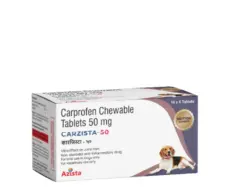 Azista Carzista 50 MG Carprofen Chewable Tablets for Dogs PetMedicine.co