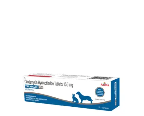 Azista Treatclin 150 MG Clindamycin Tablets for Dogs and Cats PetMedicine.co