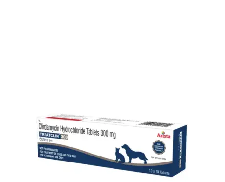 Azista Treatclin 300 MG clindamycin tablets for dogs and cats PetMedicine.co