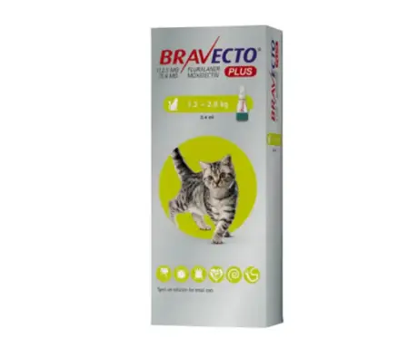 Bravecto Cat 112 spot on flea tick protection PetMedicine.co