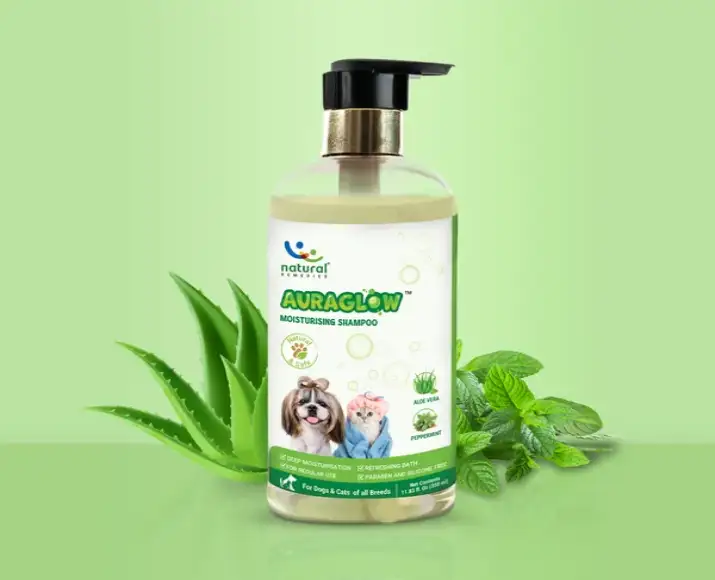 Natural Remedies Auraglow Pet Shampoo 175ml PetMedicine.co