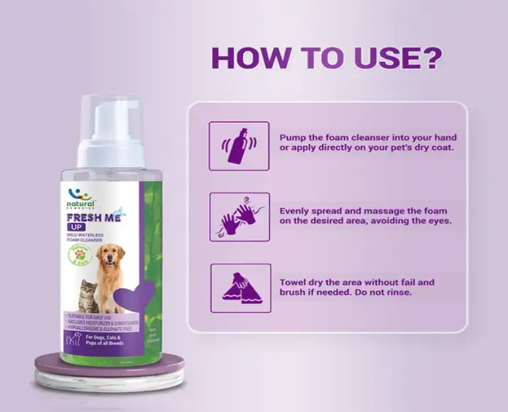 Waterless pet shampoo Natural Remedies Fresh Me Up PetMedicine.co