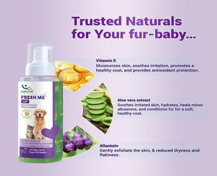 Waterless pet shampoo Natural Remedies Fresh Me Up PetMedicine.co