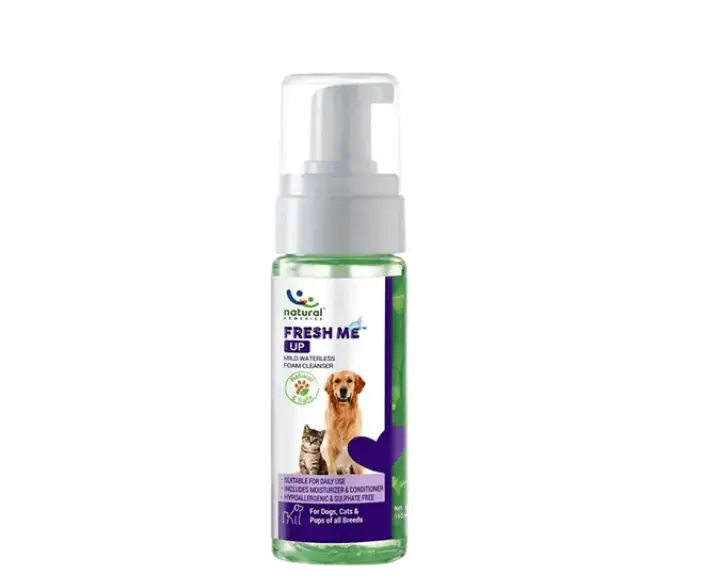 Natural Remedies Fresh Me Up waterless dry shampoo for dogs and cats PetMedicine.co