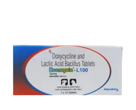 Alembic Docmycin L 100 Tablets for Dogs and Cats PetMedicine.co