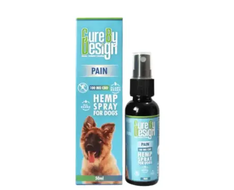 Cure By Design 100 MG CBD Pain Hemp Spray for Dogs PetMedicine.co