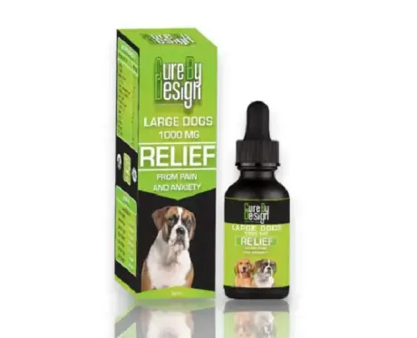 Cure By Design 1000 MG CBD Relief Oil for Large Dogs PetMedicine.co