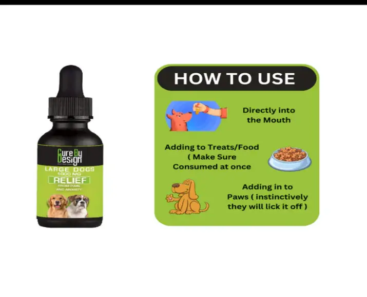CBD calming oil for large dogs Cure By Design PetMedicine.co