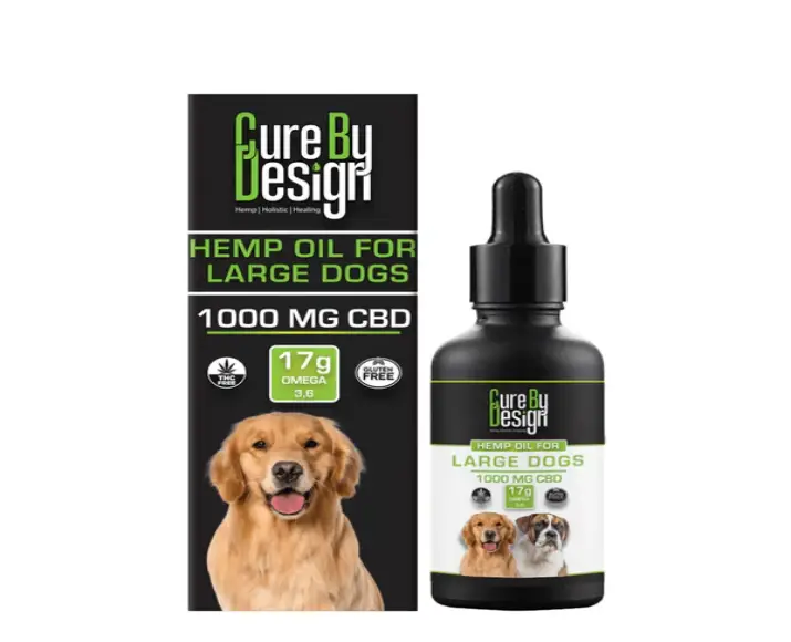 CBD calming oil for large dogs Cure By Design PetMedicine.co