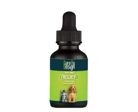 Pet calming CBD oil Cure By Design 500 mg bottle – PetMedicine.co