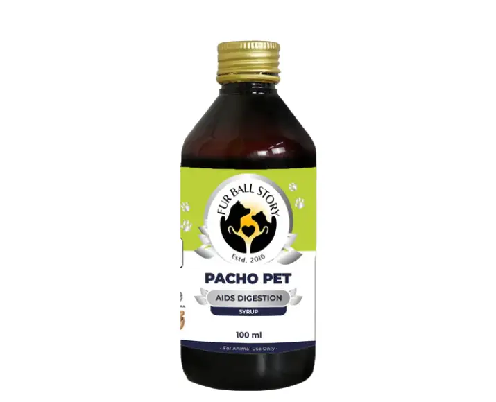 Fur Ball Story Pacho Pet digestive syrup for dogs and cats 100ml at PetMedicine.co