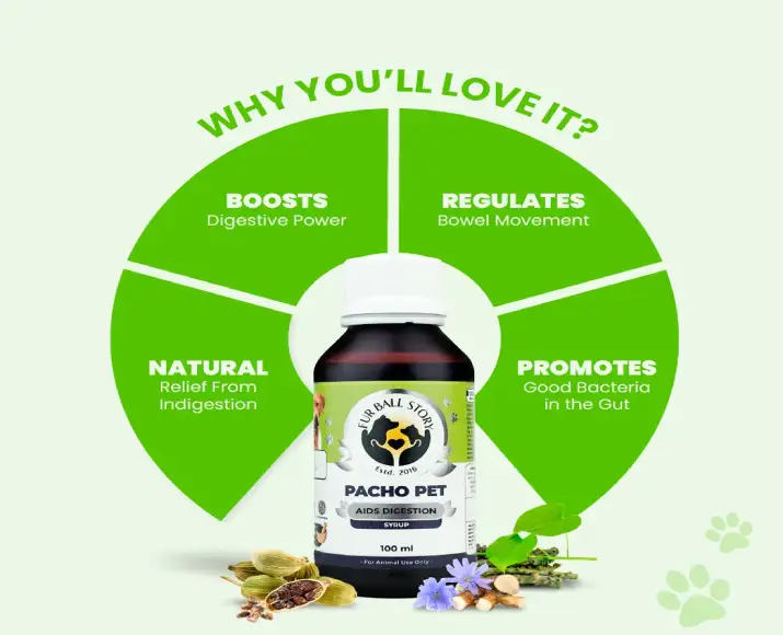 Fur Ball Story Pacho Pet stomach relief for pets PetMedicine.co