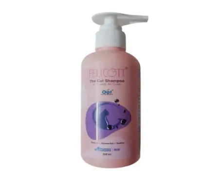 Intas Felicott 200ml cat skin and coat shampoo PetMedicine.co