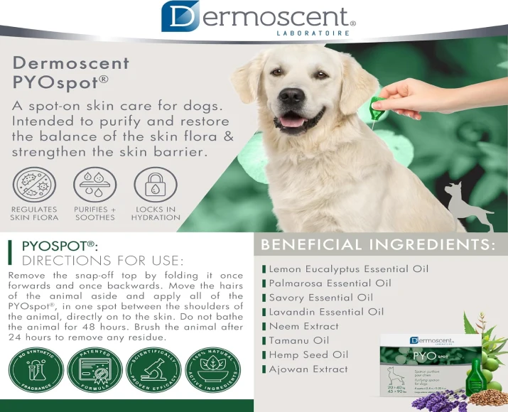 Savavet Dermoscent Pyospot Large for Dogs 20-40kg PetMedicine.co