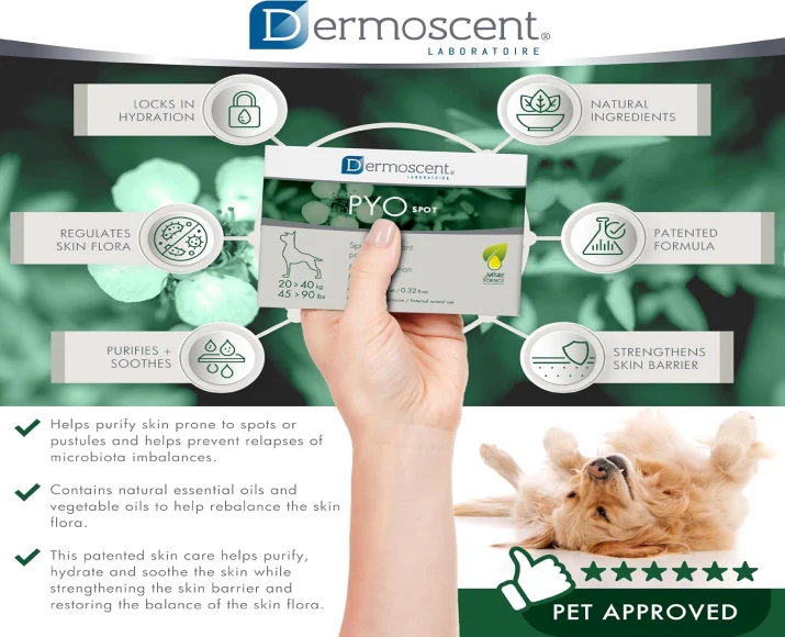 Savavet Dermoscent Pyospot Large for Dogs 20-40kg PetMedicine.co