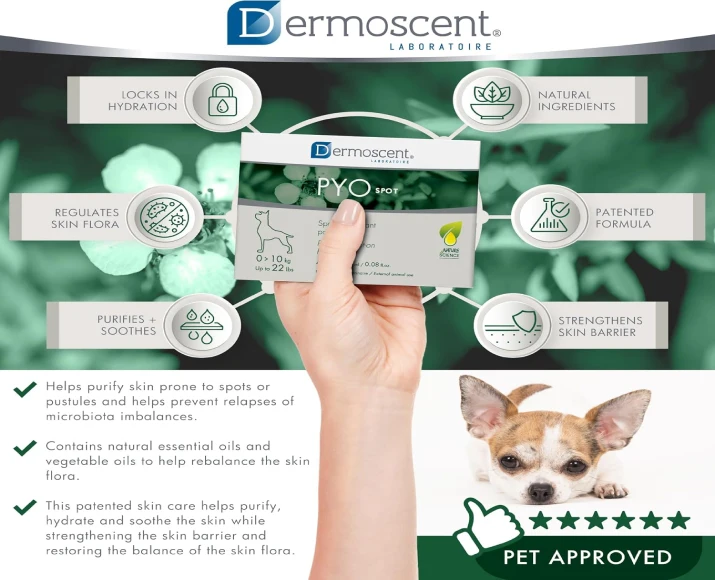 Savavet Dermoscent Pyospot Small 0–10kg for Dogs at PetMedicine.co