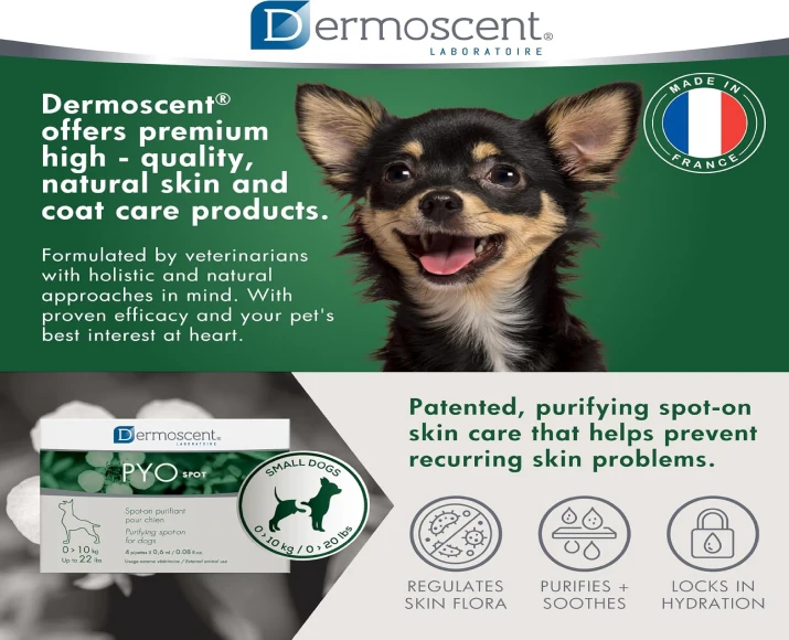 Savavet Dermoscent Pyospot Small for Dogs 0 to 10kg PetMedicine.co