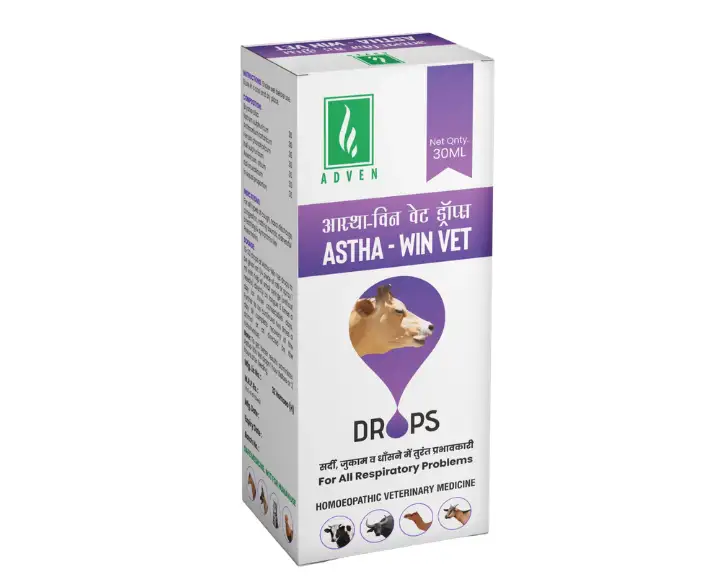 Adven Astha Win Vet Drops for Farm Animals 30ml PetMedicine.co