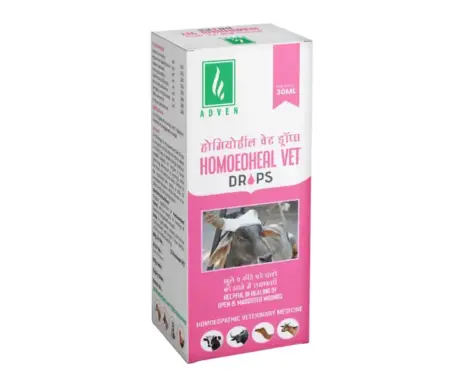 Adven Homoeoheal Vet Drops for farm animals wound care PetMedicine.co