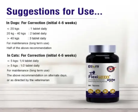 Ecora Fleximaxx Elite pet joint mobility tablets PetMedicine.co