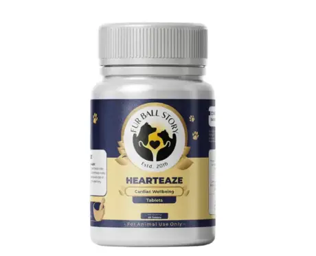 Fur Ball Story Hearteaze cardiac support tablets for pets 60 tablets PetMedicine.co