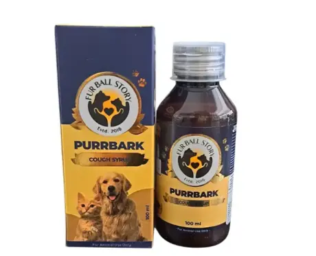 Fur Ball Story Purrbark cough syrup for dogs and cats 100ml PetMedicine.co