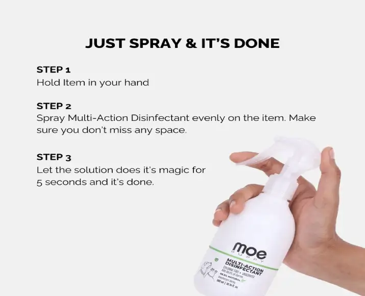 Moe Puppy disinfectant spray hygiene solution for pets PetMedicine.co
