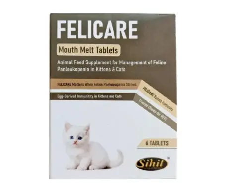 Sihil Felicare Tablets for Cats PetMedicine.co feline supplement