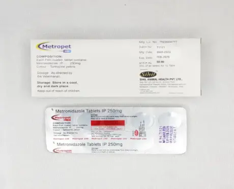 Sihil Metropet 250 MG Metronidazole tablets PetMedicine.co