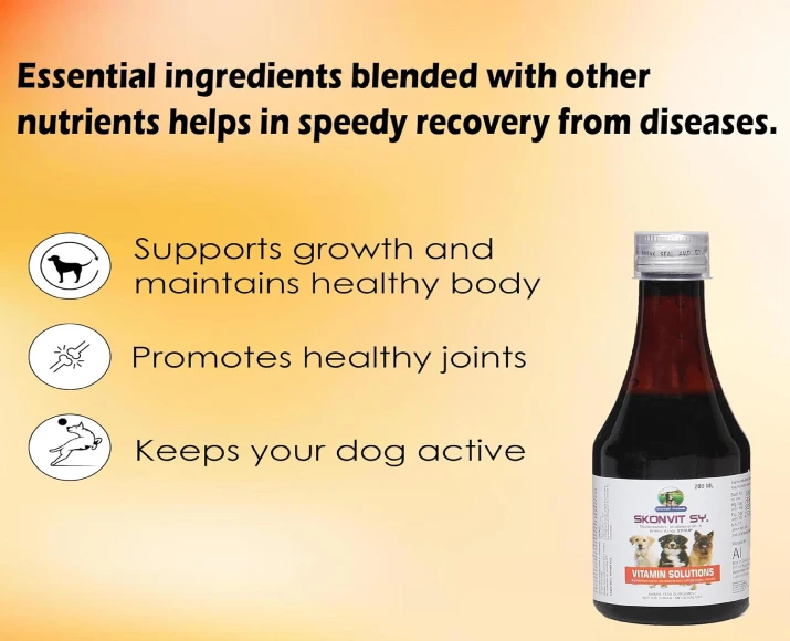 Skonvit Dog Supplement Syrup 200ml Bottle PetMedicine.co