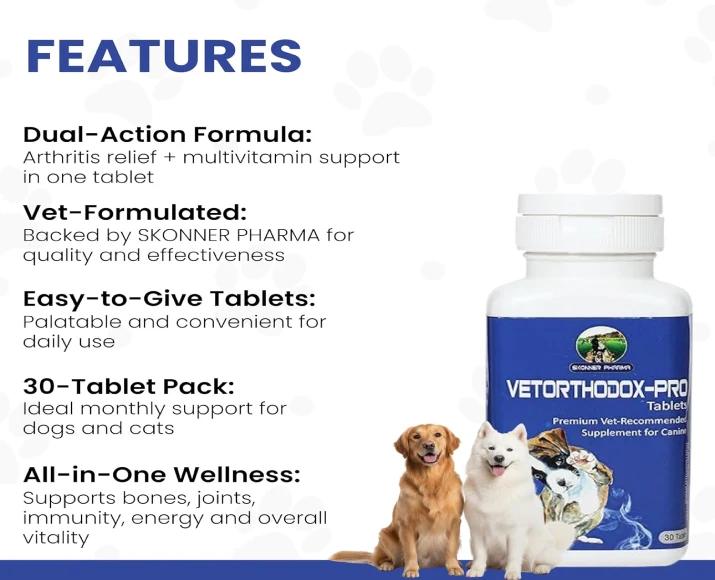Skonner Pharma VetOrthodox PRO joint care tablets PetMedicine.co