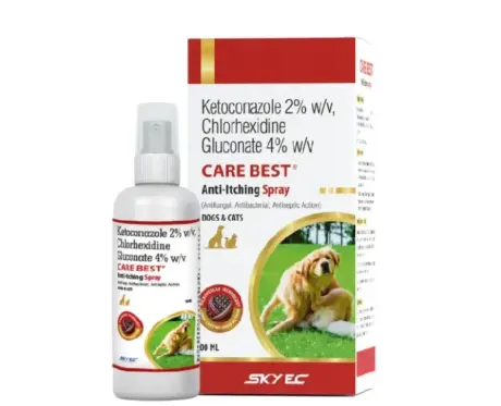 Skyec Carebest Spray Anti Itching for Dogs and Cats 100ml PetMedicine.co