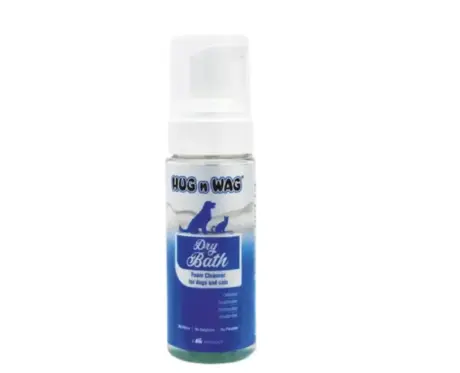 TTK Hug N Wag Dry Bath Foam for dogs and cats 150ml PetMedicine.co