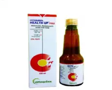 Vetoquinol Health Up Pro, Multivitamin, Multi mineral & Amino Acid Syrup for Pets, 200 ML at Petmedicine.co 1