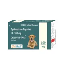 Oriheal Cyclofur Tail 100 MG for Dogs skin allergy treatment PetMedicine.co