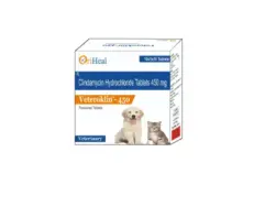 Oriheal Veteroklin 450 MG antibiotic tablets for dogs and cats PetMedicine.co