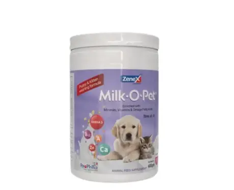 Zenex Milk O Pet weaning supplement for puppies and kittens 400gm PetMedicine.co