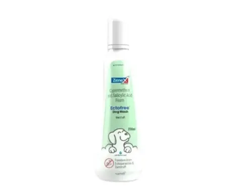 Zenex Ectofree Dog Wash Anti Tick Flea Shampoo 200ml PetMedicine.co