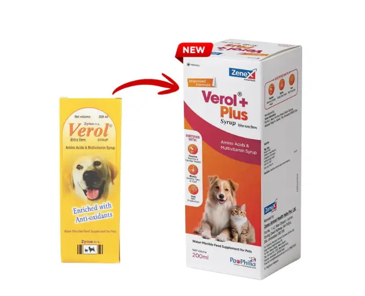 Zenex Verol PLUS Syrup 200ml pet supplement PetMedicine.co